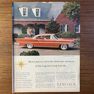 Vintage 1957 Lincoln Premiere Two-Door Hardtop Full Page Original Ad